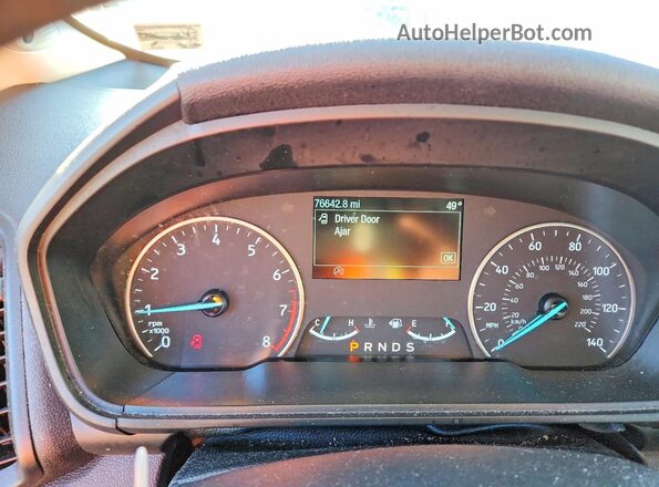 MAJ6S3KLXKC252116 2019 FORD ECOSPORT Silver ხელსაწყოთა პანელის ხედი