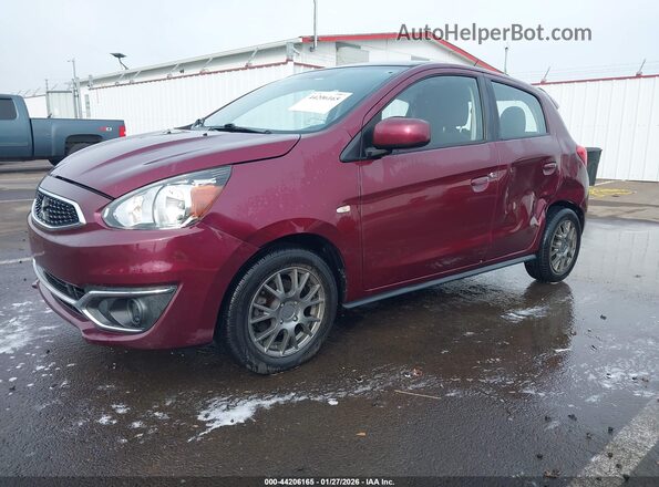 ML32A3HJ2KH011139 2019 MITSUBISHI MIRAGE Темно-бордовый Передняя левая четверть