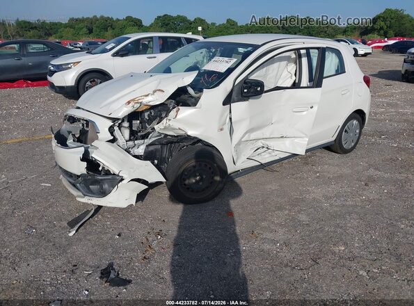 ML32A3HJ3KH001137 2019 MITSUBISHI MIRAGE White Առջևի ձախ երեք քառորդ տեսարան