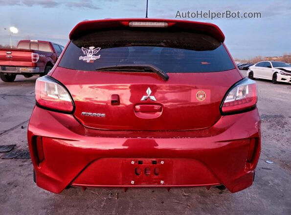 ML32AUHJ9NH001282 2022 MITSUBISHI MIRAGE Red უკანა ხედი