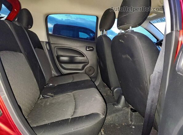 ML32AUHJ9NH001282 2022 MITSUBISHI MIRAGE Red უკანა სავარძლების ხედი