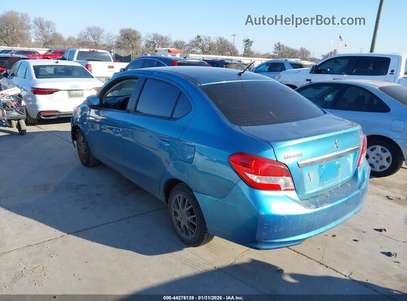 ML32F3FJ2HH000395 2017 MITSUBISHI MIRAGE G4 Turquoise Trasero izquierdo