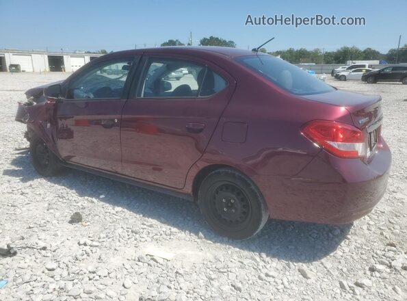 ML32F3FJXKHF13744 2019 MITSUBISHI MIRAGE Burgundy უკანა მარცხენა