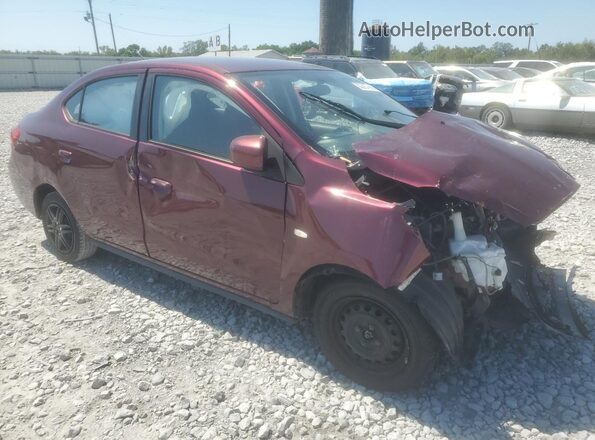 ML32F3FJXKHF13744 2019 MITSUBISHI MIRAGE Burgundy წინა მარჯვენა
