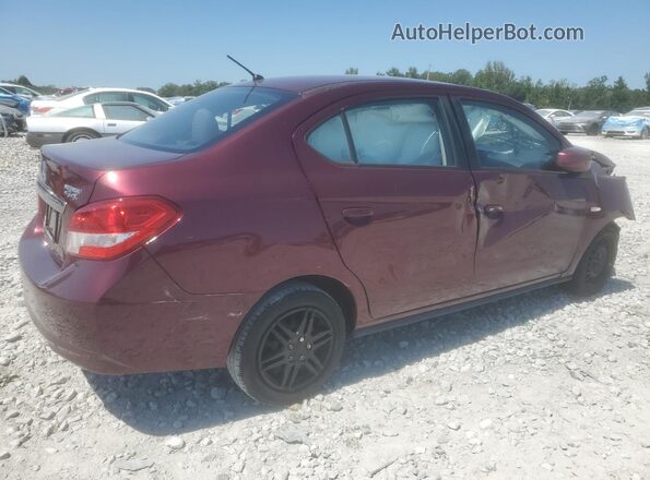 ML32F3FJXKHF13744 2019 MITSUBISHI MIRAGE Burgundy უკანა მარჯვენა