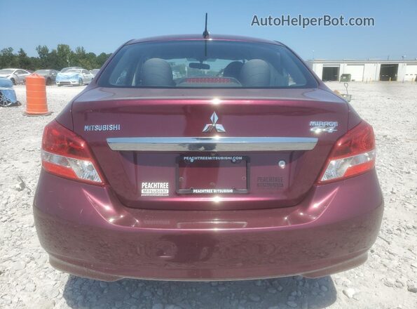 ML32F3FJXKHF13744 2019 MITSUBISHI MIRAGE Burgundy უკანა ხედი