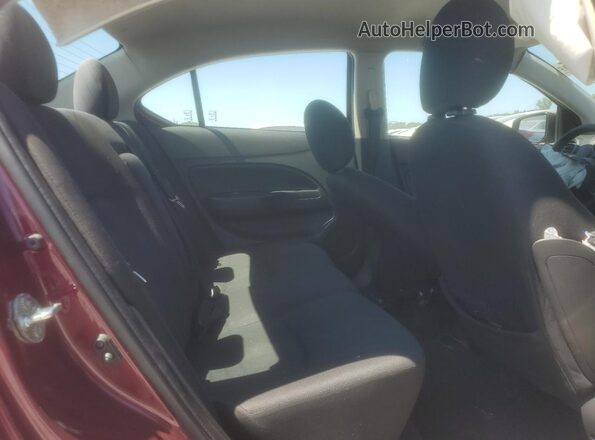ML32F3FJXKHF13744 2019 MITSUBISHI MIRAGE Burgundy უკანა სავარძლების ხედი