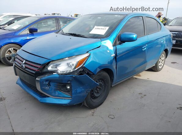ML32FUFJ0PHF04273 2023 MITSUBISHI MIRAGE G4 Blue Передня ліва чверть