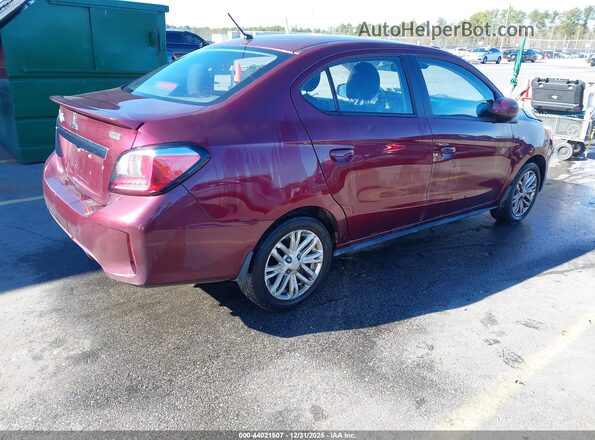 ML32FUFJ3MHF01637 2021 MITSUBISHI MIRAGE G4 Burgundy Задня права чверть