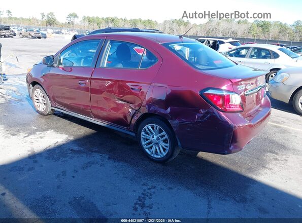 ML32FUFJ3MHF01637 2021 MITSUBISHI MIRAGE G4 Burgundy Задня ліва чверть