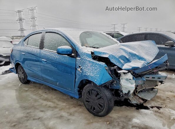 ML32FUFJ7NHF09080 2022 MITSUBISHI MIRAGE Blue წინა მარჯვენა