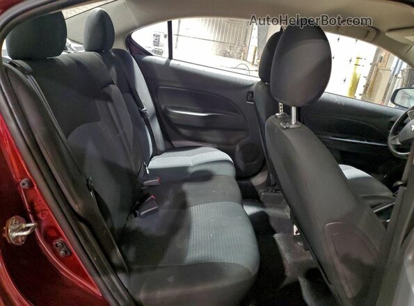 ML32FUFJ8PHF04604 2023 MITSUBISHI MIRAGE Burgundy უკანა სავარძლების ხედი