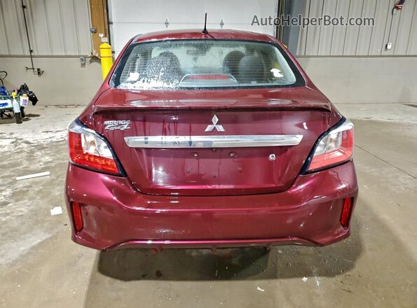 ML32FUFJ8PHF04604 2023 MITSUBISHI MIRAGE Burgundy უკანა ხედი