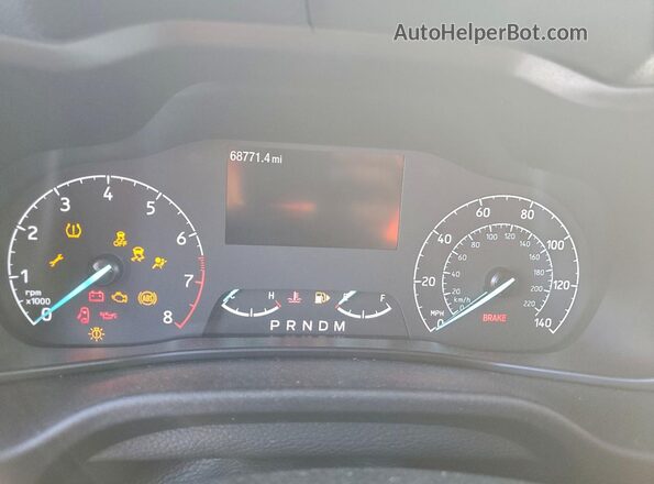 NM0GS9F23N1534548 2022 FORD TRANSIT White Вид щитка приладів