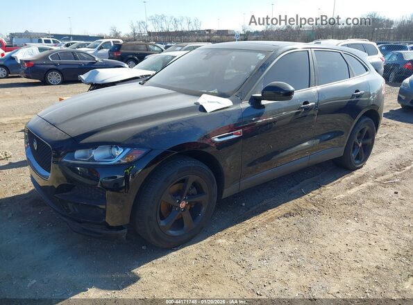 SADCJ2BN9HA096140 2017 JAGUAR F-PACE Black წინა მარცხენა ხედი სამი მეოთხედიდან