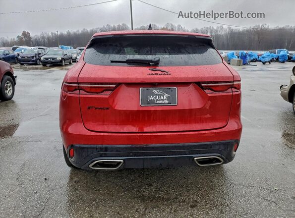 SADCJ2EU9MA669888 2021 JAGUAR F-PACE Burgundy Հետևի տեսք