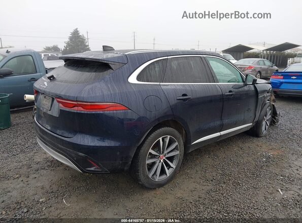 SADCJ2EX3MA664521 2021 JAGUAR F-PACE Blue Tył prawy