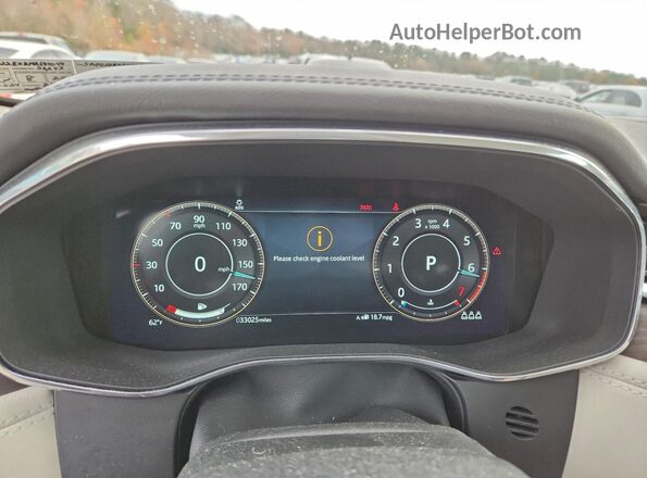 SADCJ2EX3MA681044 2021 JAGUAR F-PACE Blue Vista del cuadro de instrumentos