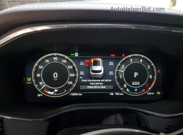 SADCT2EX2SA750488 2025 JAGUAR F-PACE Black Սարքավորումների վահանակի տեսք