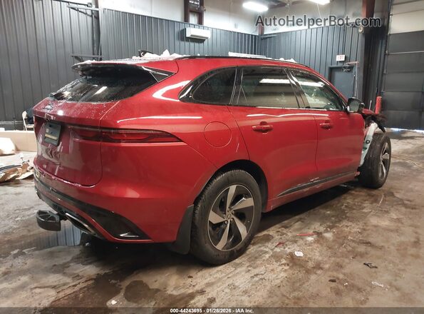 SADCT2FU0SA748548 2025 JAGUAR F-PACE Red Задня права чверть