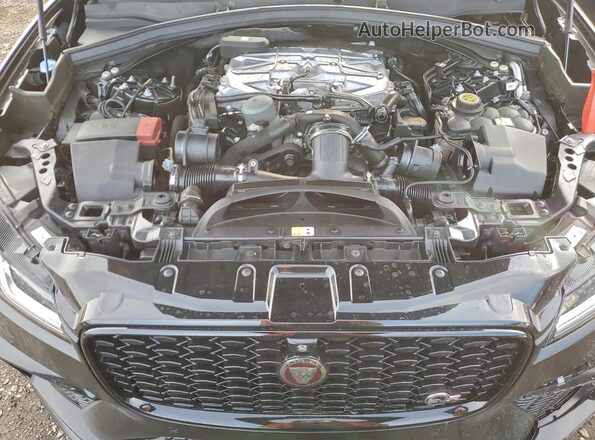 SADCZ2EE8MA676655 2021 JAGUAR F-PACE Black Engine compartment view