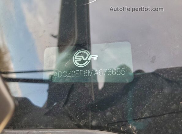SADCZ2EE8MA676655 2021 JAGUAR F-PACE Black VIN sticker view