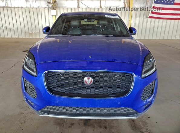 SADFJ2FX2J1Z30781 2018 JAGUAR E-PACE Синий Вид спереди