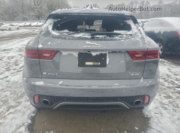 SADFJ2FX3J1Z30370 2018 JAGUAR E-PACE Gray Vista trasera