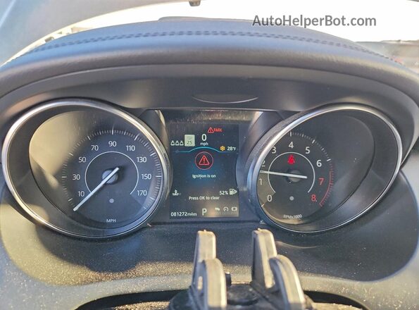 SADFJ2FX4K1Z69003 2019 JAGUAR E-PACE Beige Vista del cuadro de instrumentos
