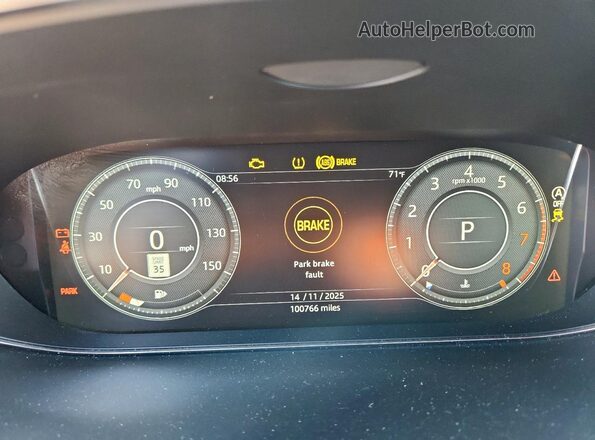 SADFM2GX2K1Z34479 2019 JAGUAR E-PACE Silver Instrument cluster view