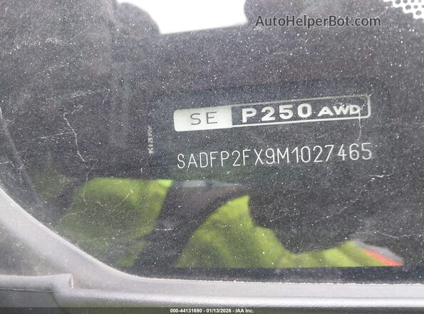 SADFP2FX9M1027465 2021 JAGUAR E-PACE Black ძრავის განყოფილების ხედი