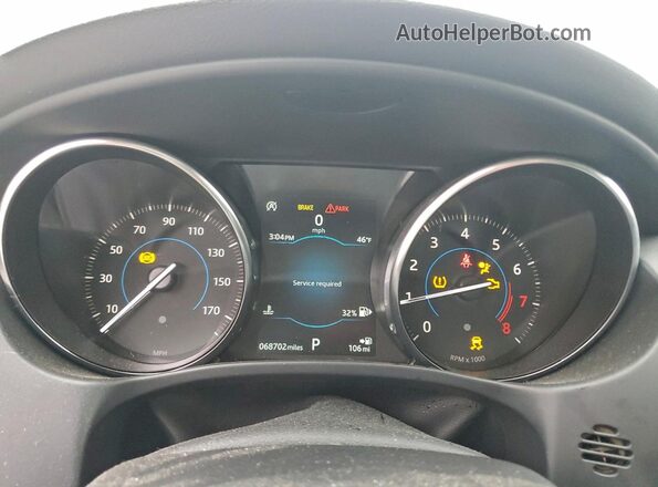 SAJAD4FXXKCP53025 2019 JAGUAR XF Black Vista del cuadro de instrumentos