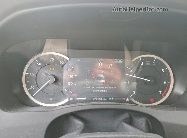 SAJAE4FX5LCP61242 2020 JAGUAR XF Белый Вид щитка приборов