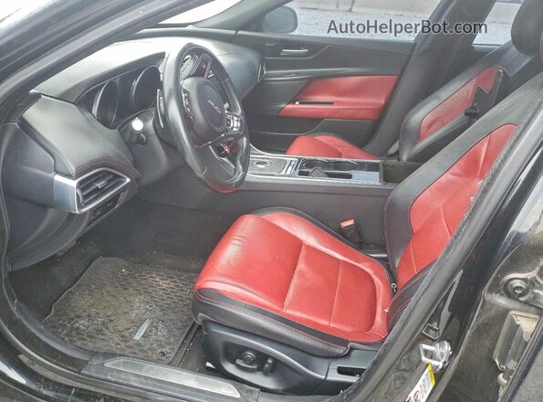 SAJAF4BV3HA961198 2017 JAGUAR XF Black Widok wnętrza z przodu
