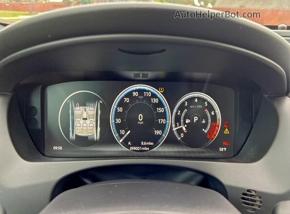 SAJAG4FV7KCP48855 2019 JAGUAR XF Gray Dashboard view