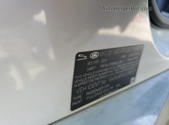 SAJAJ4FX1LCP55577 2020 JAGUAR XF White Вид підкапотного простору