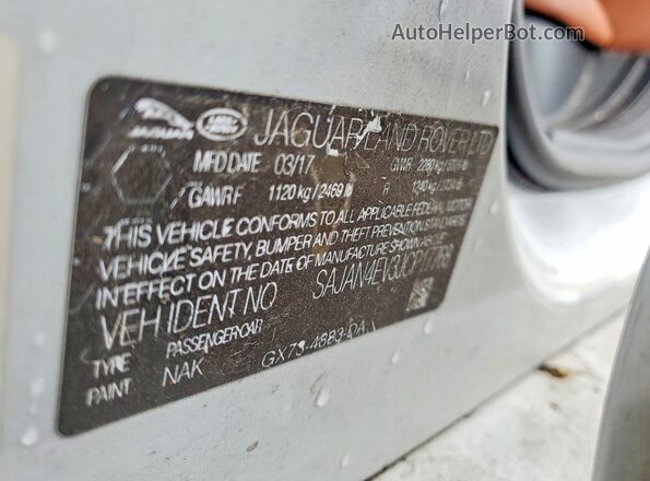 SAJAN4EV3JCP17768 2018 JAGUAR XF Белый Вид подкапотного пространства