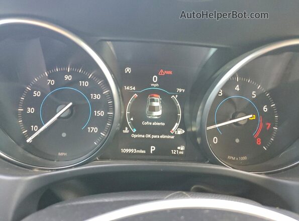 SAJAR4FX1KCP49673 2019 JAGUAR XF White ხელსაწყოთა პანელის ხედი