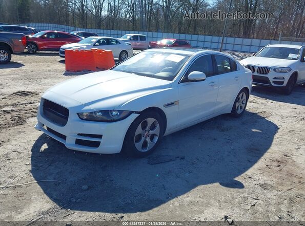 SAJAR4FX7JCP26946 2018 JAGUAR XF White Առջևի ձախ երեք քառորդ տեսարան