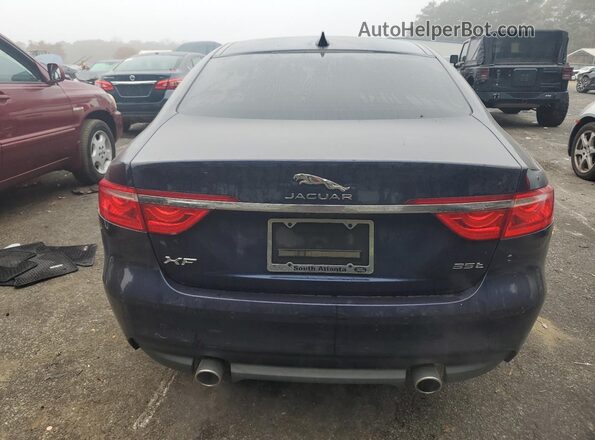 SAJBE4BV7GCY05580 2016 JAGUAR XF Синий Вид сзади