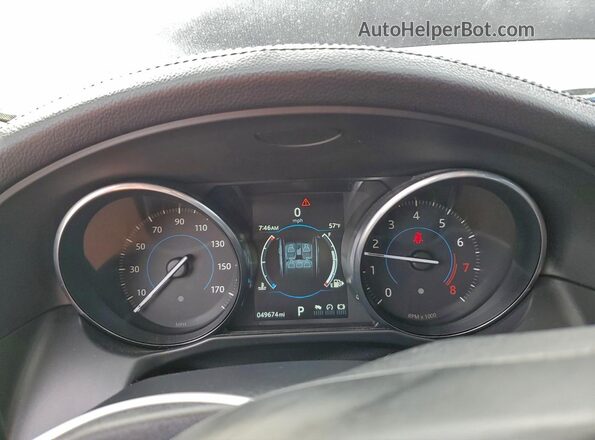 SAJBE4BV7GCY13100 2016 JAGUAR XF Black Widok zestawu wskaźników
