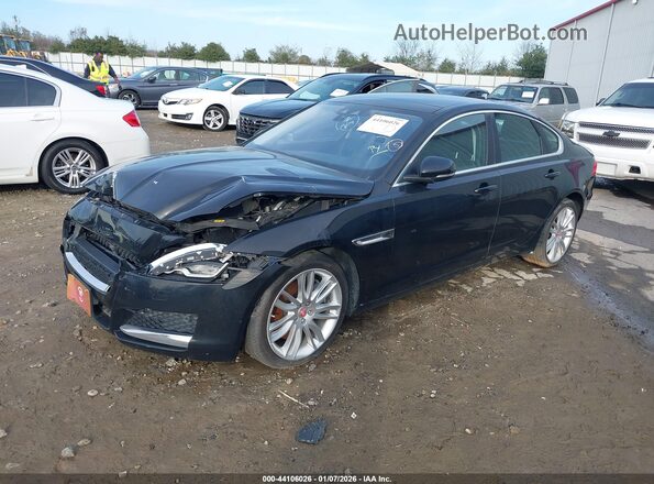 SAJBJ4BV6GCY19465 2016 JAGUAR XF Black Przód lewy