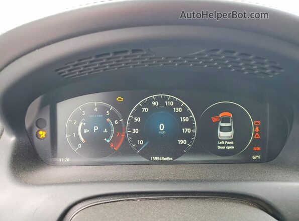SAJWA2G75H8W12117 2017 JAGUAR XJL Black Вид щитка приладів