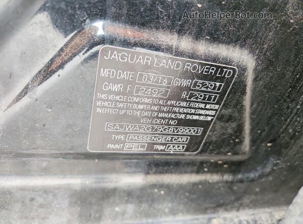 SAJWA2G79G8V99001 2016 JAGUAR XJL Charcoal Շարժիչի բաժամունքի տեսք