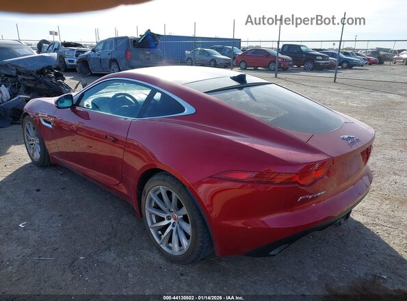 SAJWA6ATXH8K45535 2017 JAGUAR F-TYPE Maroon უკანა მარცხენა