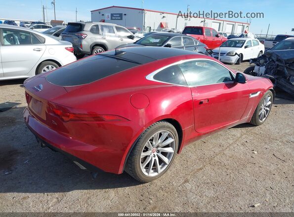 SAJWA6ATXH8K45535 2017 JAGUAR F-TYPE Maroon უკანა მარჯვენა