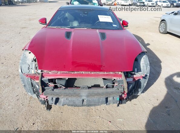 SAJWA6ATXH8K45535 2017 JAGUAR F-TYPE Maroon წინა ხედი