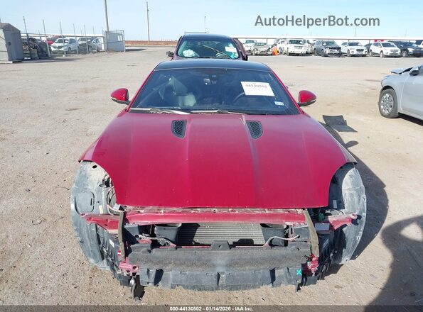 SAJWA6ATXH8K45535 2017 JAGUAR F-TYPE Maroon უკანა სალონის ხედი