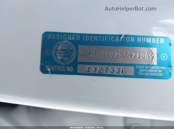 SAL1L9E97SA471849 2025 LAND ROVER RANGE ROVER SPORT White ძრავის განყოფილების ხედი