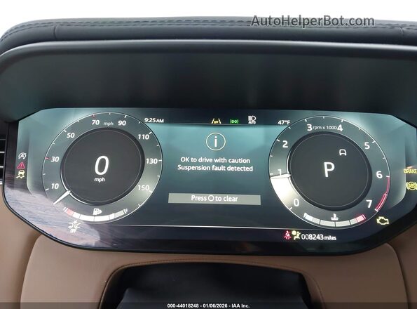 SAL1P9EUXSA470283 2025 LAND ROVER RANGE ROVER SPORT Серый Вид задних сидений
